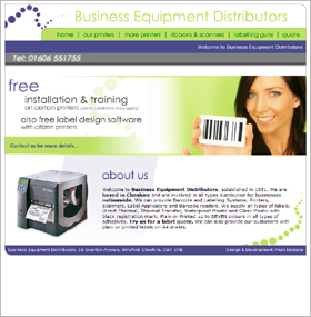 BusinessEquipmentDistributors.co.uk: Website Screenshot