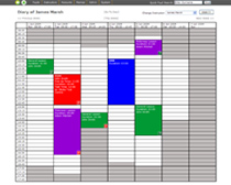 Web Application: DSO Calendar Screen
