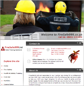 firesafe999.org.uk: Website Screenshot