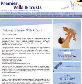 PremierWillsAndTrusts.co.uk/: Website Screenshot