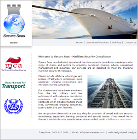 Secure-Seas.co.uk: Website Screenshot