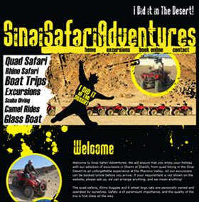 SinaiSafariAdventures.com: Website Screenshot