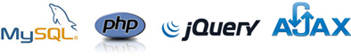 Web Design and Development Staffordshire: MySql, PHP, jQuery and Ajax Logos